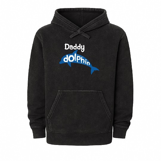 Daddy Dolphin Mineral Wash Hoodies