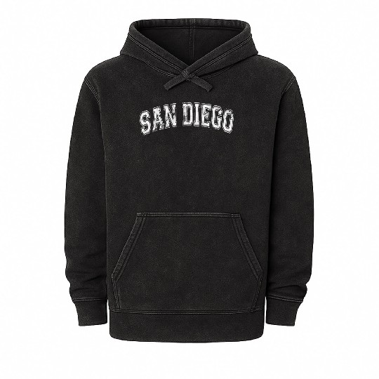San Diego Classic Vintage I California State Mineral Wash Hoodies