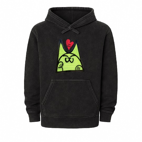 Graffiti cat Mineral Wash Hoodies