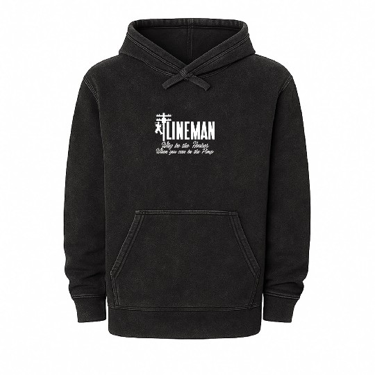 Lineman Why Be The Hooker When You Can Be The Pimp Mineral Wash Hoodies