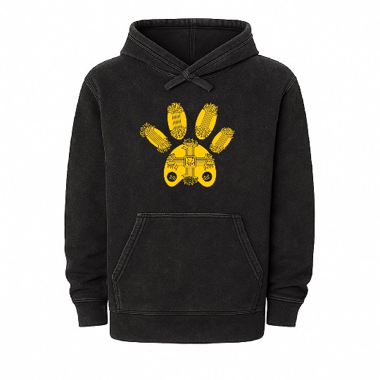 DOG ROBOT usa army Mineral Wash Hoodies