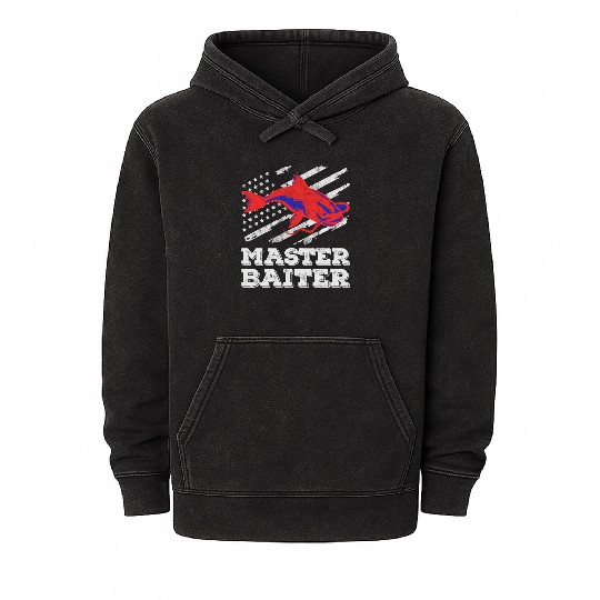 Master Baiter - Wels Catfish Hunter Mineral Wash Hoodies