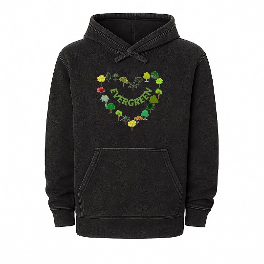 EVERGREEN Mineral Wash Hoodies