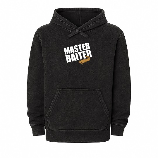 Master Baiter - Wels Catfish Hunter Mineral Wash Hoodies