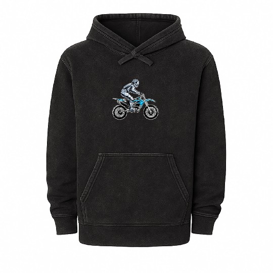 Dirt Bike MX Motocross Supercross Mineral Wash Hoodies