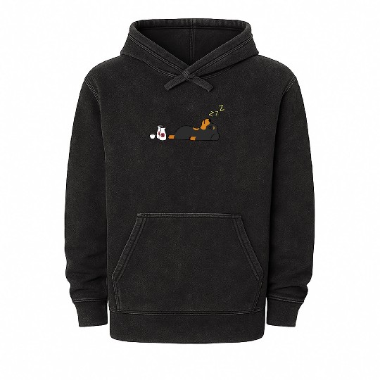 Rottweiler Sake Drunk Mineral Wash Hoodies