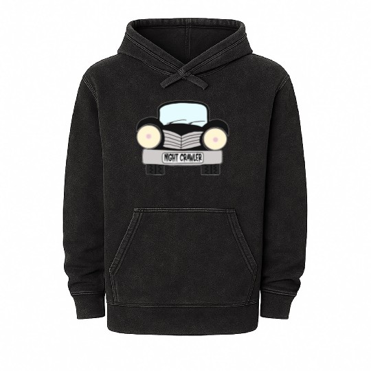 Old Car Black Night Crawler Mineral Wash Hoodies
