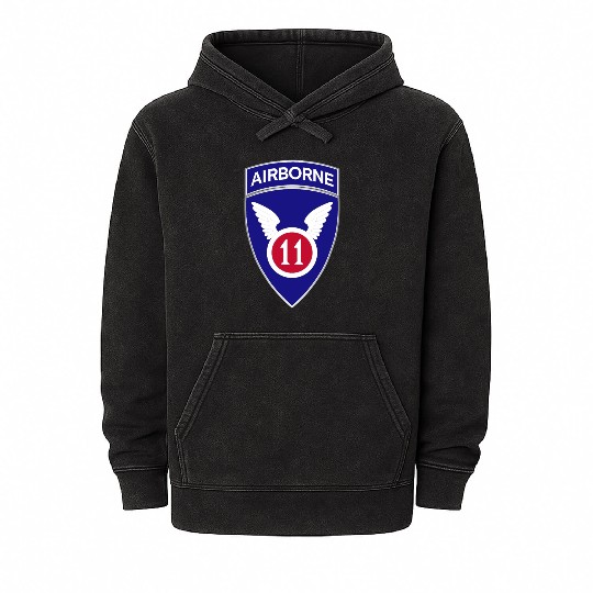 11th Airborne Division DUI wo Txt X 300 Mineral Wash Hoodies