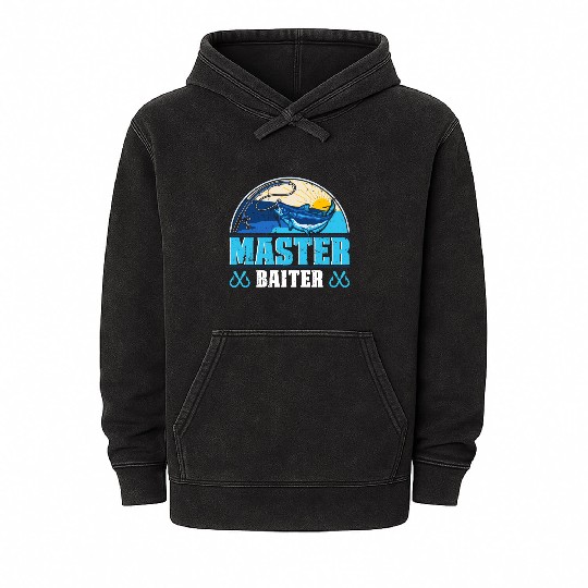 Master Baiter - Wels Catfish Hunter Mineral Wash Hoodies