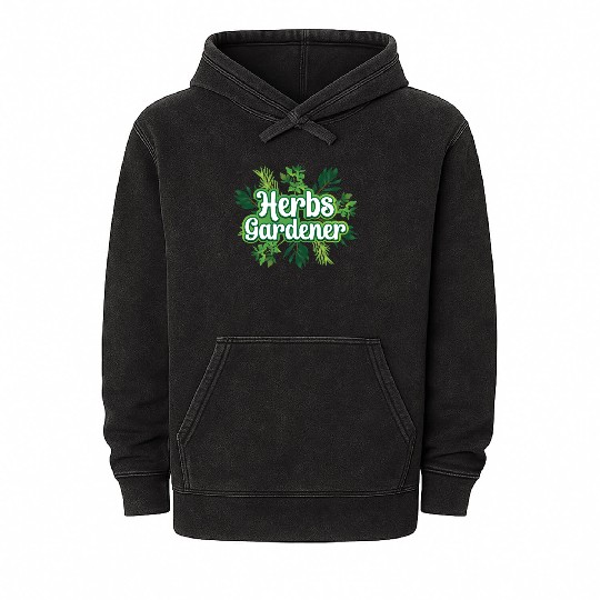 Herbs Gardener Gardening Herbalist Herb Herbalism Mineral Wash Hoodies