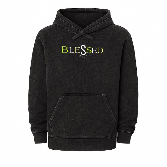 Lime blessed type shit Mineral Wash Hoodies