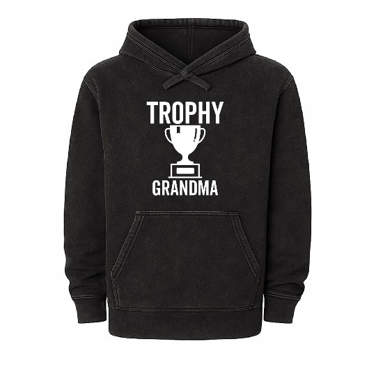 Trophy Grandma Mineral Wash Hoodies