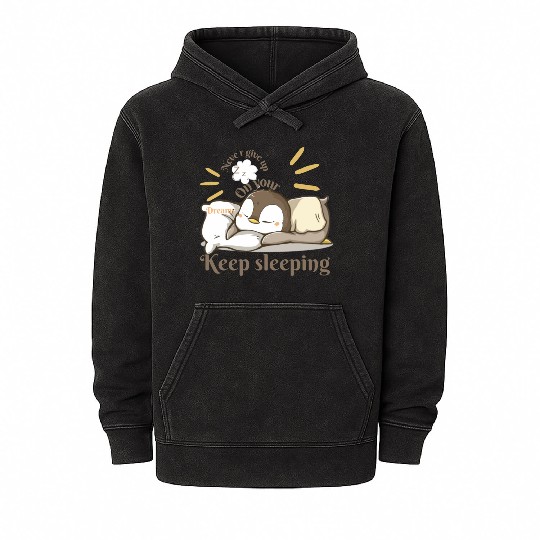 Never give up Mineral Wash Hoodies