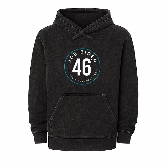 Joe Biden Victory 46 President Mineral Wash Hoodies