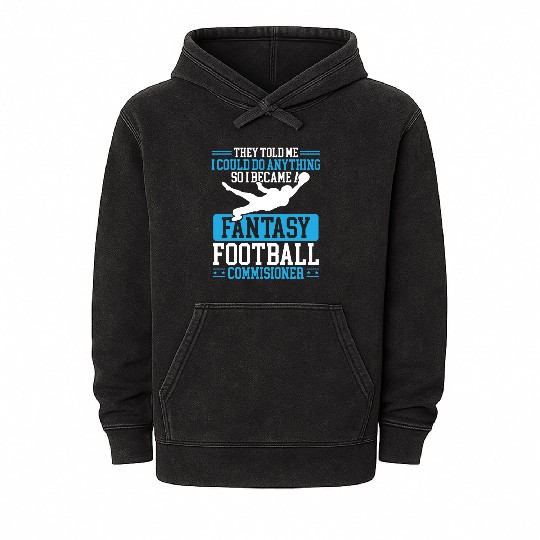 Fantasy Football Commissioner Championship Team Mineral Wash Hoodies
