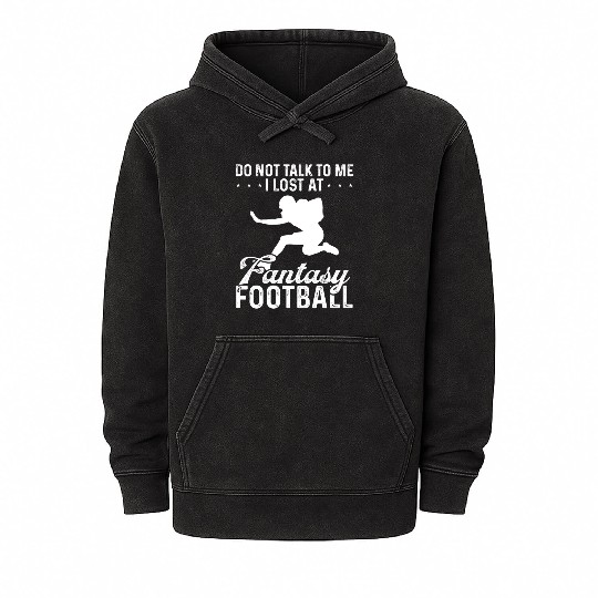 Player Lost at Fantasy Football Winner Team Mineral Wash Hoodies