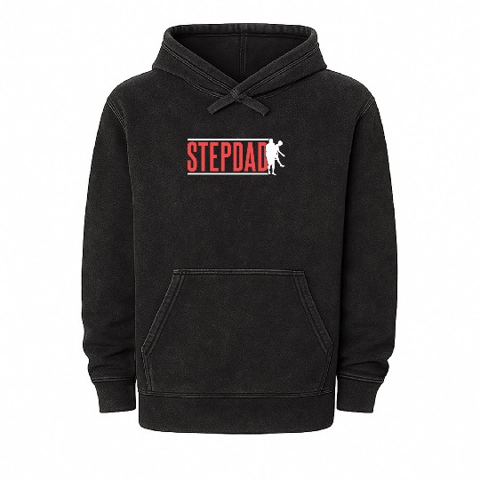 Stepdad Sayings Step Dad Stepfather Fathers Day Mineral Wash Hoodies