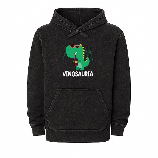 VINOSAURIA | Funny Beer Mineral Wash Hoodies | Funny Alcohol