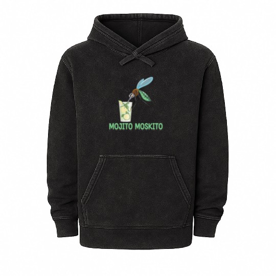 MOJITO MOSKITO | Funny Beer Mineral Wash Hoodies | Funny Alcohol