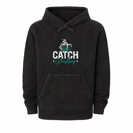 Catch Wrestling Training Wrestler Fight Grappling Mineral Wash Hoodies