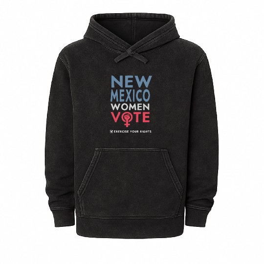 New Mexico Women Vote Voter 2022 Election Mineral Wash Hoodies