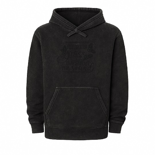 Amazing Grace how sweet the sound Mineral Wash Hoodies