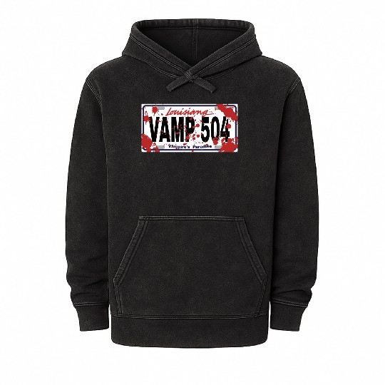 Vamp 504 Louisiana Vampire's Paradise Mineral Wash Hoodies
