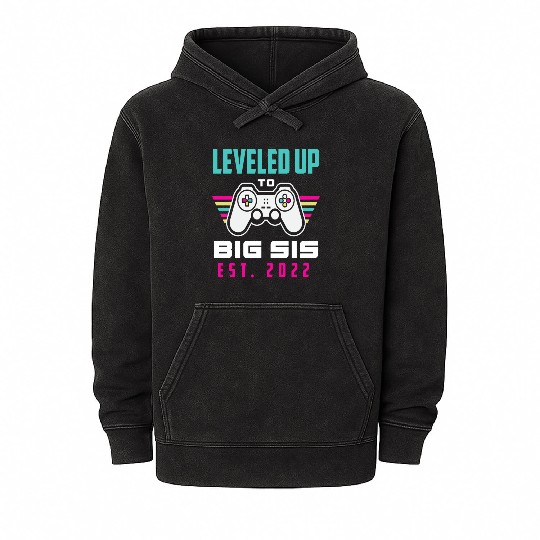 Gamer Video Games Sister 2022 Mineral Wash Hoodies