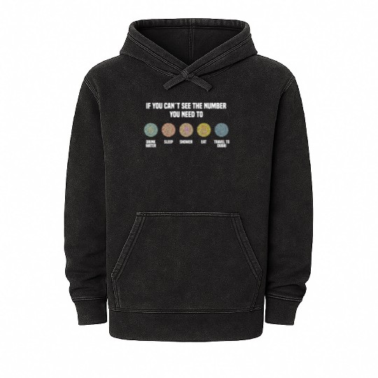 Ishihara Numbers - Travel To Dubai Mineral Wash Hoodies