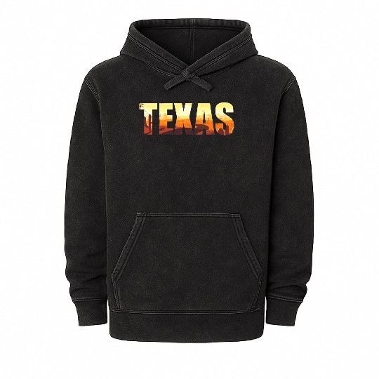 Texas city USA gift Houston America Mineral Wash Hoodies