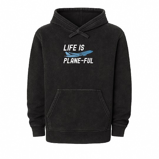 Airline Pilot Aviation Themed Pun For a Corporate Mineral Wash Hoodies