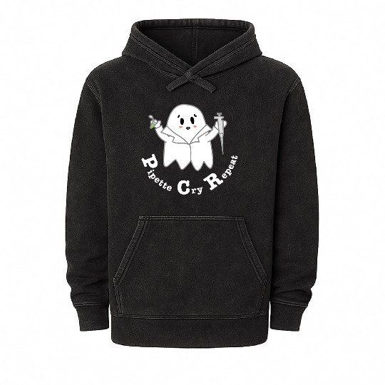 PCR Ghost (white) Mineral Wash Hoodies