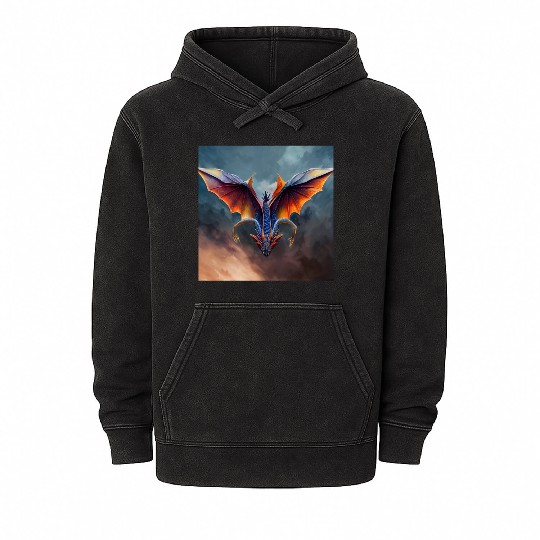 Mike Anton flying sorcerer dragon avatar Mineral Wash Hoodies
