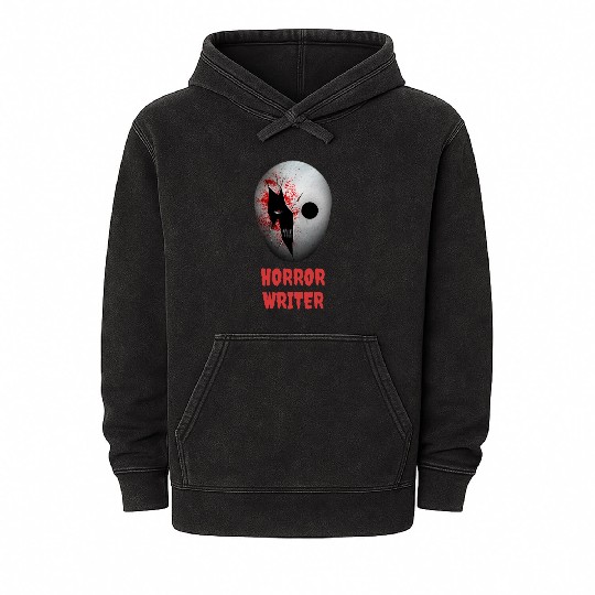 Horror Writer Halloween Costume Mineral Wash Hoodies