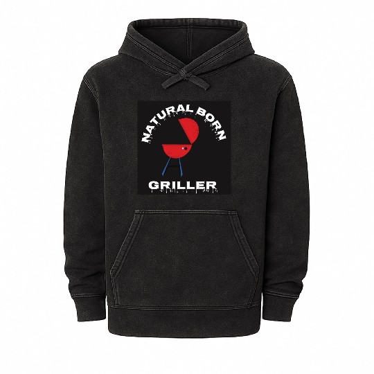 Natural Born Griller Mineral Wash Hoodies