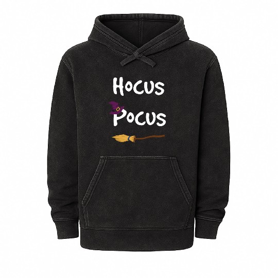Hocus Pocus Halloween Witch Mineral Wash Hoodies