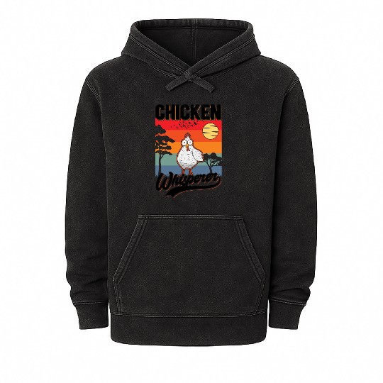Chicken Whisperer Farmer Mineral Wash Hoodies