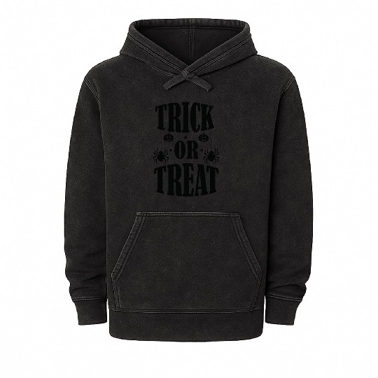 Trick or Treat - Happy Halloween Mineral Wash Hoodies