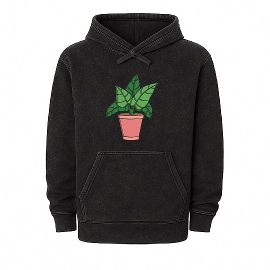 plant summer, automn, flowers, sea, plants Mineral Wash Hoodies
