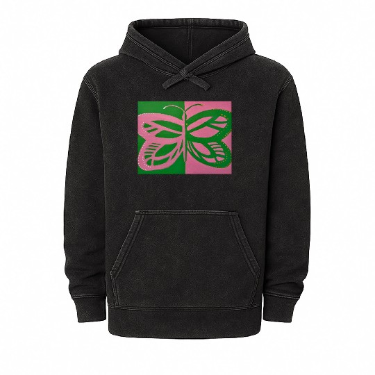 Pink n White, Green n Gold Mineral Wash Hoodies