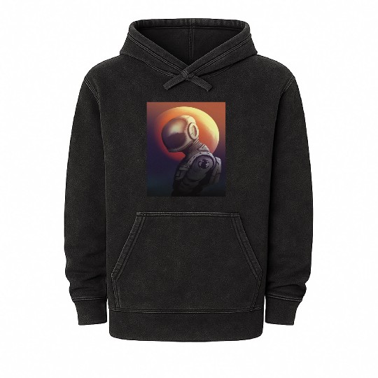 Space astronaut science planets astronomy design Mineral Wash Hoodies