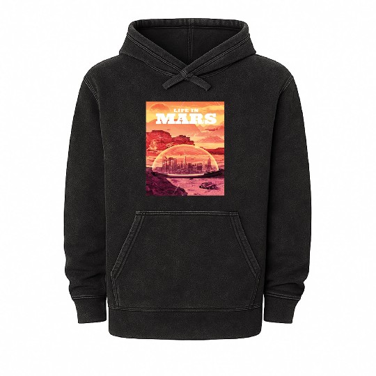 Space astronaut science planets astronomy design Mineral Wash Hoodies