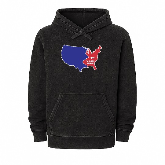 New Jersey US Design for patriotic New Jerseyans Mineral Wash Hoodies