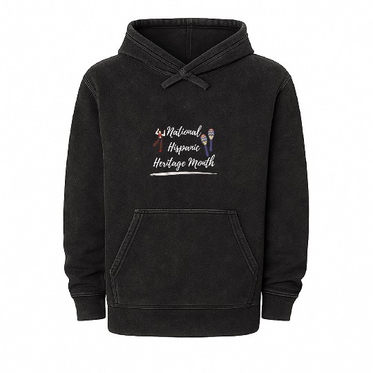 national Hispanic heritage month Mineral Wash Hoodies