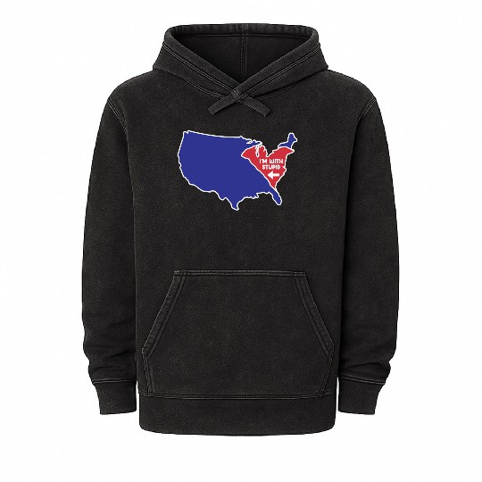 South Carolina for patriotic South Carolinians Mineral Wash Hoodies