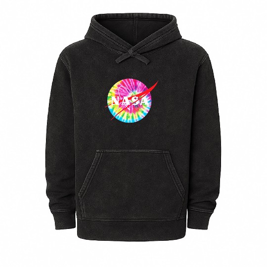 NASA Tie Dye Mineral Wash Hoodies