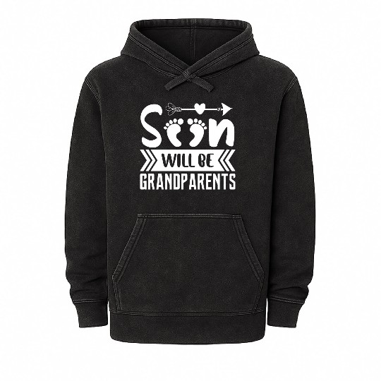 We Will Soon Become Grandparents, Be Grandparents Mineral Wash Hoodies