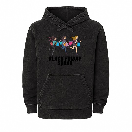 Black Friday Squad Mineral Wash Hoodies