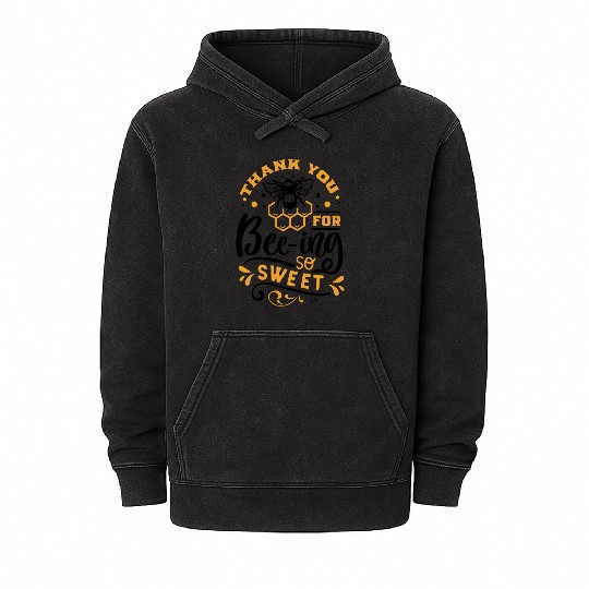 Thank you for Beeing so Sweet Mineral Wash Hoodies