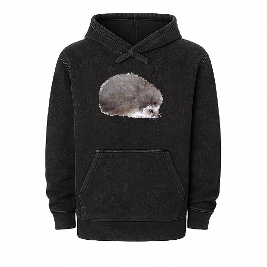Sweet hedgehog Mineral Wash Hoodies